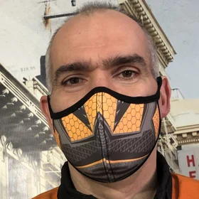 Маски защитные: маска Sport Reflex оранж неопрен